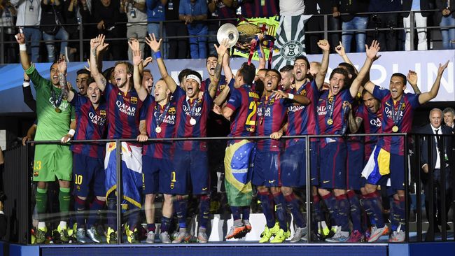 Barcelona menjadi tim Eropa pertama dan ketiga di dunia yang berhasil melakukan treble dua kali usai mengalahkan Juventus di final Liga Champions.