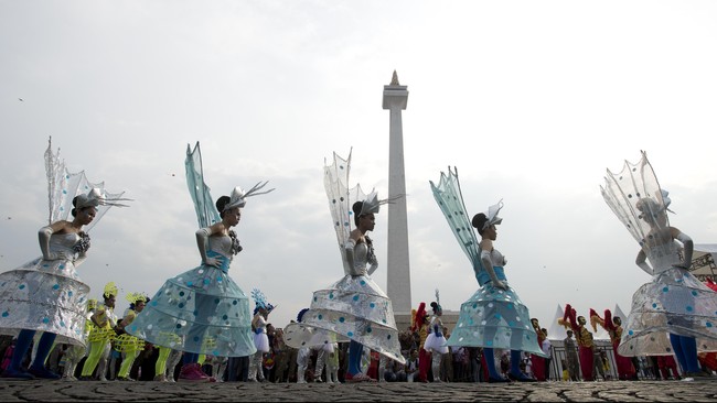 Anggaran Jakarnaval tahun ini diklaim lebih rendah ketimbang perayaan serupa tiga tahun silam.