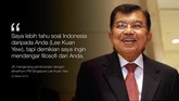 Manis Pahit Segudang Pernyataan JK Wakil Presiden Jusuf Kalla (JK) sering menyampaikan pernyataan yang disebut layak kutip. Tak selalu manis, kadang juga pahit didengarnya.