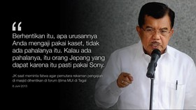 Manis Pahit Segudang Pernyataan JK