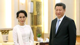 Aung San Suu Kyi Bertemu Xi Jinping di Beijing