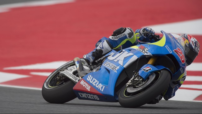 Pebalap debutan Suzuki Acster, Maverick Vinales berhasil menjadi yang tercepat di latihan ketiga MotoGP Katalonia, mengalahkan pebalap unggulan lainnya.
