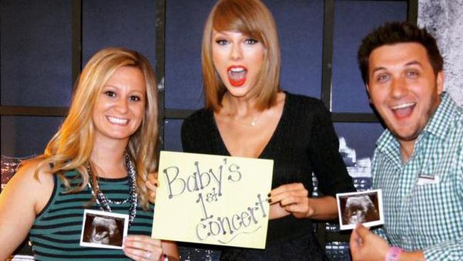 Taylor Swift sangat mencintai penggemarnya, bahkan mereka yang belum lahir