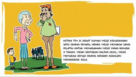 Komik Kisah Lionel Messi, Si Kutu di Puncak Dunia