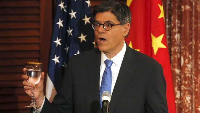 Menteri Keuangan AS, Jack Lew akan bertemu dengan gubernur-gubernur bank sentral G20 di Shanghai, China pada 26-27 Februari 2016.