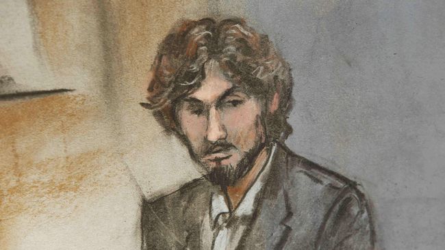 Pelaku Bom Boston Meminta Maaf pada Korban Dzhokhar Tsarnaev meminta maaf atas pengeboman di ajang Boston Marathon yang menewaskan tiga orang dan melukai 264 lainnya.