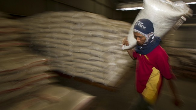Secara total pemerintah telah menyediakan 300 ribu ton yang bakal dipakai sebagai stok beras nasional.