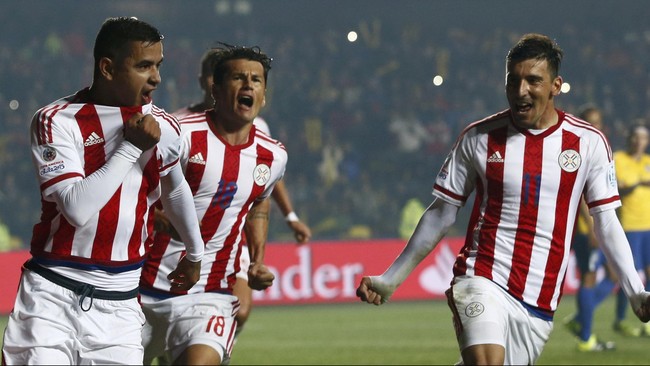 Paraguay lagi-lagi sukses mengalahkan Brasil lewat duel adu penalti seperti halnya pada Copa America 2011 lalu.