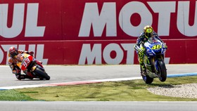 Marquez Masih Belum Ikhlas Rossi Menang di Assen