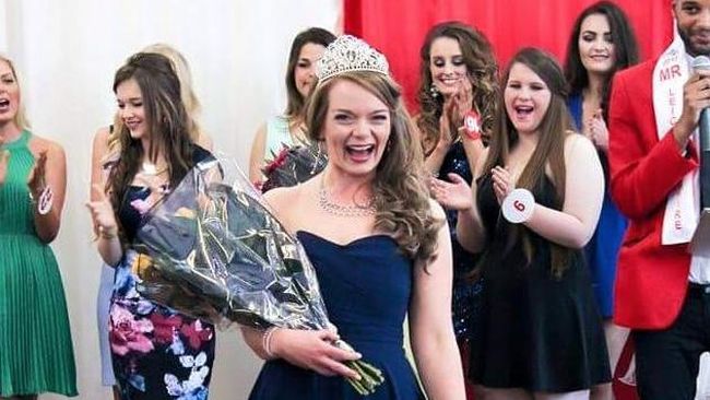 Dua bulan lalu, Emily Bunce memenangkan mahkota Miss Mercia. Pekan ini dia akan berkompetisi di semi-final kontes Miss England.