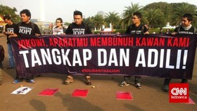 40 Hari Kematian Jopi, Aktivis Serahkan Petisi ke Jokowi