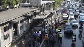 Bus TransJakarta Terbakar di Salemba Baru Beroperasi