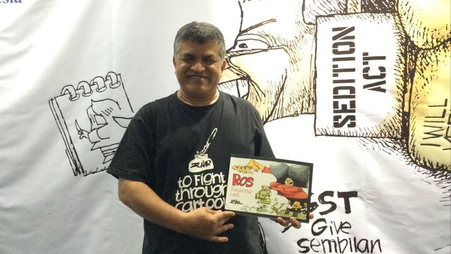 Hina Pemerintah, Kartunis Malaysia Terancam 43 Tahun Penjara Kartunis Zunar akan menyuarakan penentangannya dari London atas gugatan penghasutan terkait karyanya yang dinilai menghina pemerintah Malaysia.