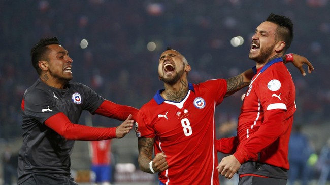Arturo Vidal mengaku puas bisa menjadi bagian timnas Chile yang mampu mengakhiri penantian panjang selama 99 tahun itu merebut gelar internasional.