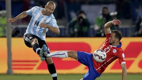 Babak I: Argentina vs Chile, Dua Kartu Merah dan Tanpa Gol