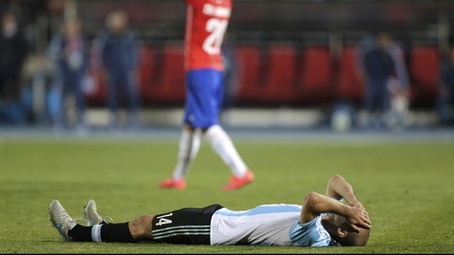 Bagi Javier Mascherano, timnas Argentina bermain sesuai dengan skenario, namun mereka tak memiliki cukup banyak slot keberuntungan.