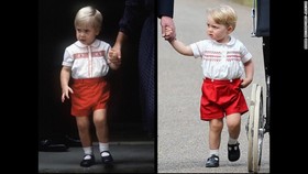 Imutnya George Pakai Baju Mirip Pangeran William Kecil