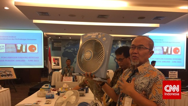 Dari 139 produk yang tidak memenuhi ketentuan barang beredar, 110 di antaranya berasal dari luar negeri alias impor.