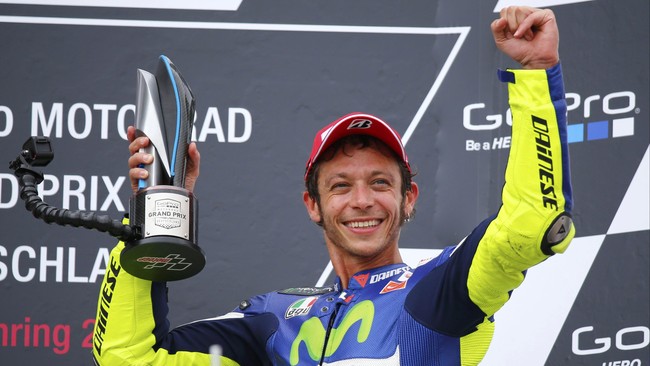 Pebalap Movistar Yamaha, Valentino Rossi, yakin akan memiliki peluang menang lebih besar di MotoGP Republik Ceko, Minggu (16/8).