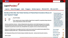 Situs Aduan LaporPresiden.org Terintegrasi dengan Lapor.go.id