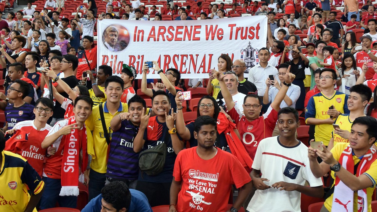 'Demam' Arsenal di Singapura