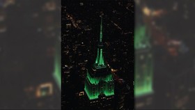 Sambut Idul Fitri, Lampu Empire State Building Memancar Hijau