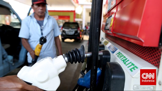 Menurut Pertamina, harga pasar (tanpa subsidi) Pertalite saat ini Rp17.200, sementara harga jual Pertamax sekarang Rp12.500.