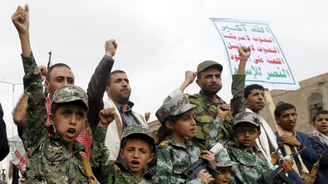 Arab Saudi sudah menyerahkan 54 tahanan anak yang ditangkap saat bertempur dengan kelompok pemberontak Houthi, kepada pemerintah Yaman.