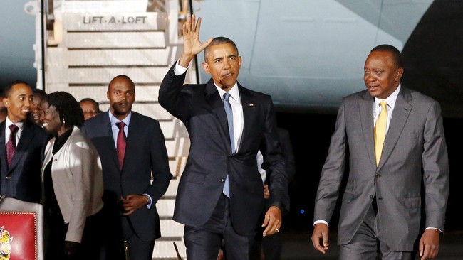 Kunjungan Presiden AS Barack Obama ke Kenya, tempat kelahiran sang ayah, merupakan kunjungan pertama yang ia lakukan setelah menjabat sebagai presiden.