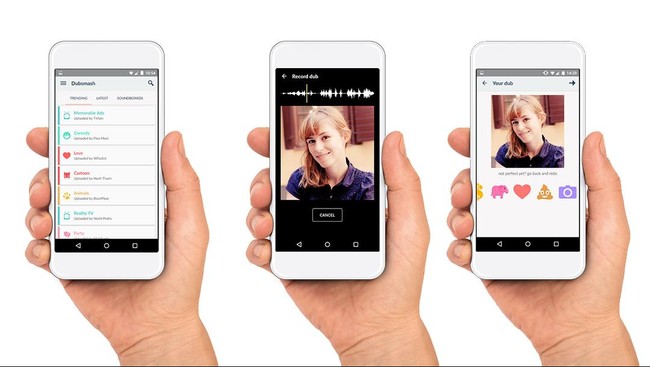 Klip audio yang ada di Dubsmash semua disediakan tanpa izin. Para pendiri sadar ada potensi masalah hak cipta, tetapi ada pula kesempatan menghasilkan uang.