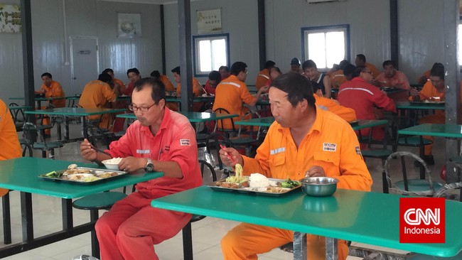 Ada 700 pekerja China yang berada di lokasi proyek pembangunan pabrik semen di Bayah, Lebak, Banten. Mereka bekerja bersama sekitar 1.700 pegawai lokal.