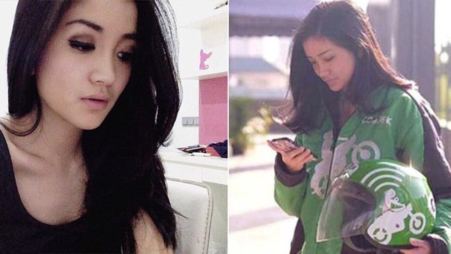 Nadiem: Mahasiswi Cantik itu Memang <i>Rider</i> Gojek Nama Eugenie Patricia membuat heboh dunia maya, karena selain berparas ayu dia adalah seorang pengemudi Gojek.