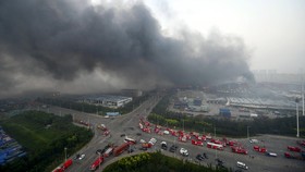 Ledakan Kembali Terjadi di Tianjin, Polisi Evakuasi Warga
