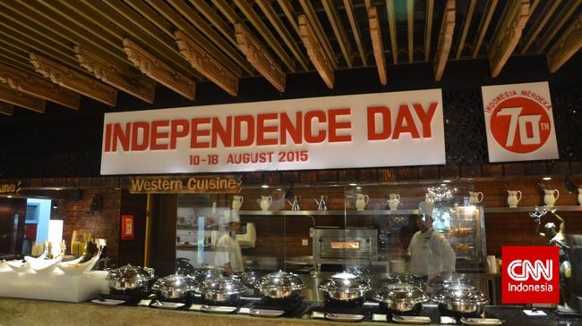 Anda juga bisa merayakan Hari Kemerdekaan dengan menikmati berbagai hidangan khas nusantara yang hadir di Cafe Gran Via, Gran Melia, Jakarta.