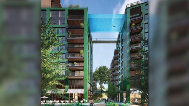 Berenang di kolam renang pasti sudah biasa. Namun pernahkah Anda merasakan sensasi berenang di 'langit?'