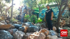 Taman Unik di Semarang, Terbuat dari 380 Ton Batu Akik