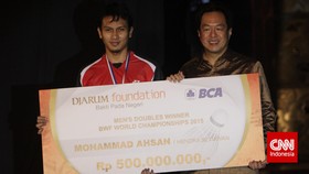 Jadi Juara Dunia, Ahsan Mulai dapat Bonus