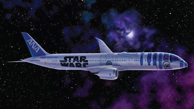 Pesawat pertama bertema Star Wars akan menyambangi bandara Changi, Singapura dari Haneda, Jepang.