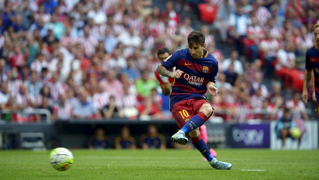 Tendangan salto Wendell Lira lebih menarik perhatian dibandingkan manuver Lionel Messi menembus perthanan Atletico Bilbao dan aksi Alessandro Florenzi.