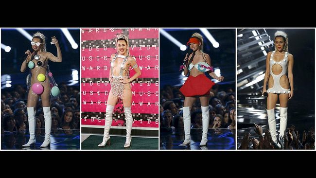 MTV Video Music Awards 2015 dipandu oleh si nyentrik Miley Cyrus. Apa saja kehebohan yang terjadi selama ia melakoni tugasnya?