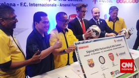 Inter, Arsenal, dan Barca Jalin Kerja Sama dengan Indosat