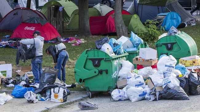 Pemerintah kota Brussels memindahkan sekitar 90 orang pendatang dari Taman Maximilian pada Jumat pekan lalu ke panti tunawisma Samusocial.