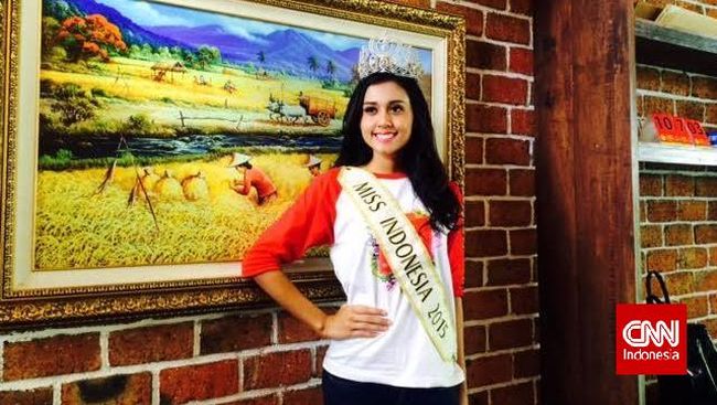 Keseharian Miss Indonesia 2015, tak melulu berkaitan tentang kecantikan fisik semata. Baginya kecantikan fisik bukan soal nomor satu.