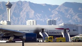Pesawat British Airways Terbakar di Las Vegas, Dua Terluka