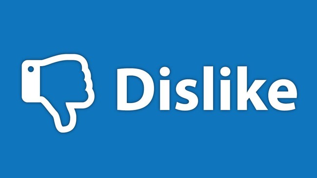 Ilustrasi Tombol Dislike Facebook