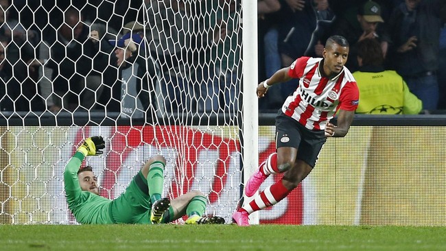 PSV Eindhoven memenangkan partai perdana Liga Champions 2015/16 atas tim tamu, Manchester United, Rabu (16/9) dini hari WIB.