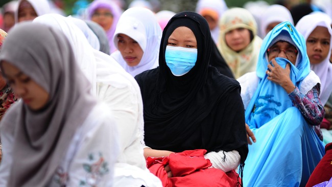 Jenis masker N95 dinilai efektif untuk mengurangi dampak asap terhadap kesehatan manusia.
