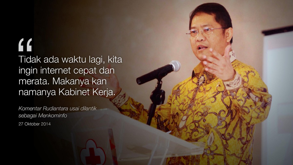 Rekam Janji Setahun Menkominfo Rudiantara