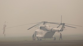 Kondisi Cuaca Saat Helikopter Hilang Kontak Berkabut Asap