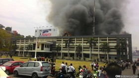 Kebakaran Terjadi di Markas Polda Jawa Tengah